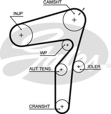 Saab 93 timing outlet belt