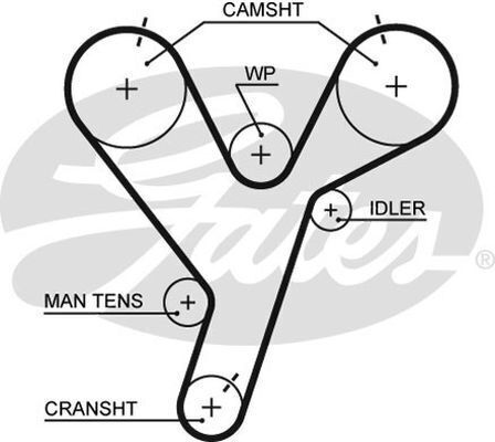 Timing Belt Gates T259 for Mitsubishi Magna TJ Wagon 3.0 Petrol