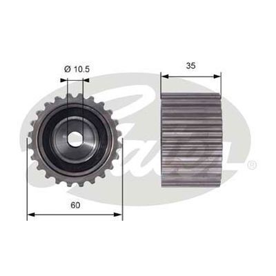 Timing Belt Idler Gates T42024 for Subaru Impreza GD,GDB Sedan AWD 2.0 Petrol EJ207
