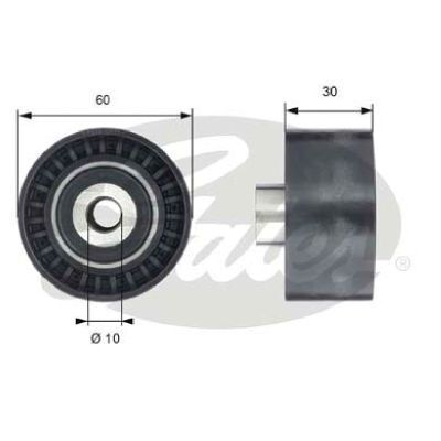 PowerGrip Guide Pulley Gates T42199 For Peugeot Fiat Citroen Ford Land Rover Volvo