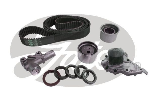 Timing Belt Kit with Hydraulic Tensioner & Water Pump Kit Gates TCKHWP1024