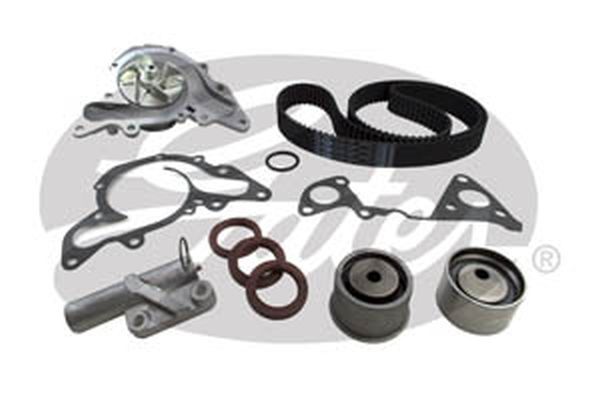 Timing Belt Kit with Hydraulic Tensioner & Water Pump Kit Gates TCKHWP259