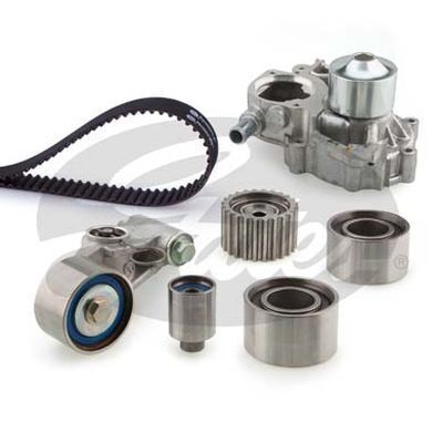 Timing Belt Kit with Hydraulic Tensioner & Water Pump Kit Gates TCKHWPT328-1