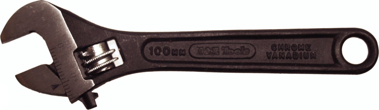 4" Adjustable Wrench Industrial Phosphate Finish Shifting Spanner T&E Tools 10004