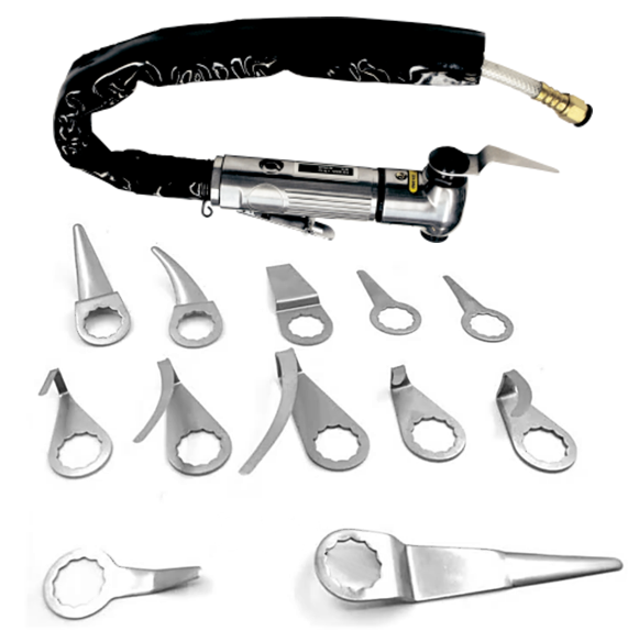 Windscreen Remover Air Knife Kit T&E Tools 1108