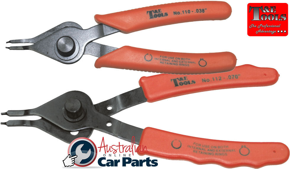 Straight Convertible Circlip Pliers Set T&E Tools 116