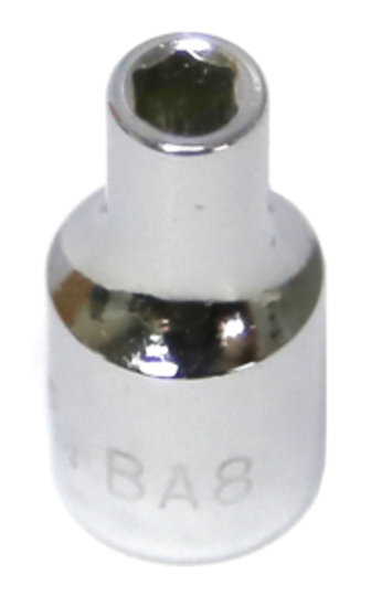 8BA x 1/4"Drive 6 Point Standard Socket T&E Tools 1208BA
