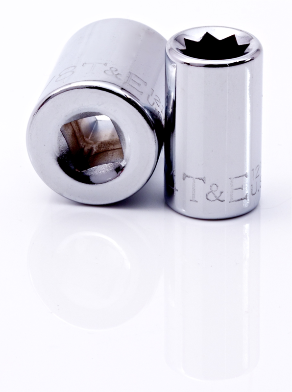Socket 1/4" x 1/4" Drive Standard (8 Point) T&E 12108