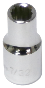 7/32" x 1/4"Drive 12 Point Socket T&E Tools 12307