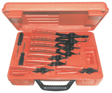 10Pc. Internal/External Circlip Plier Set T&E Tools 125