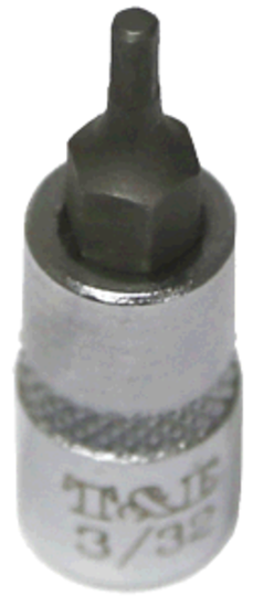 3/32" x 1/4"Dr. In-Hex Socket 35mm L T&E Tools 12903