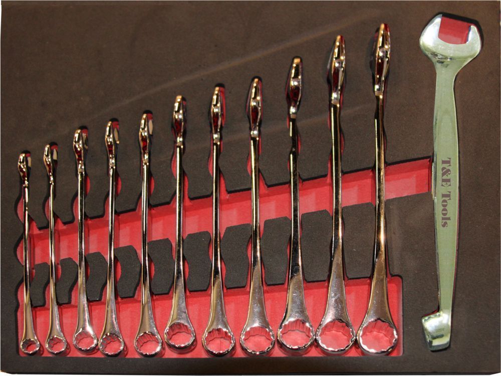 T&E Tools Dolphin SAE Combination Wrench 11Piece Set 1/4"- 7/8" 13107