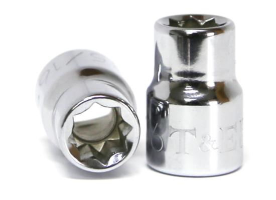 5/16" x 3/8" Drive Standard SAE Socket (8 Point) T&E Tools 13110