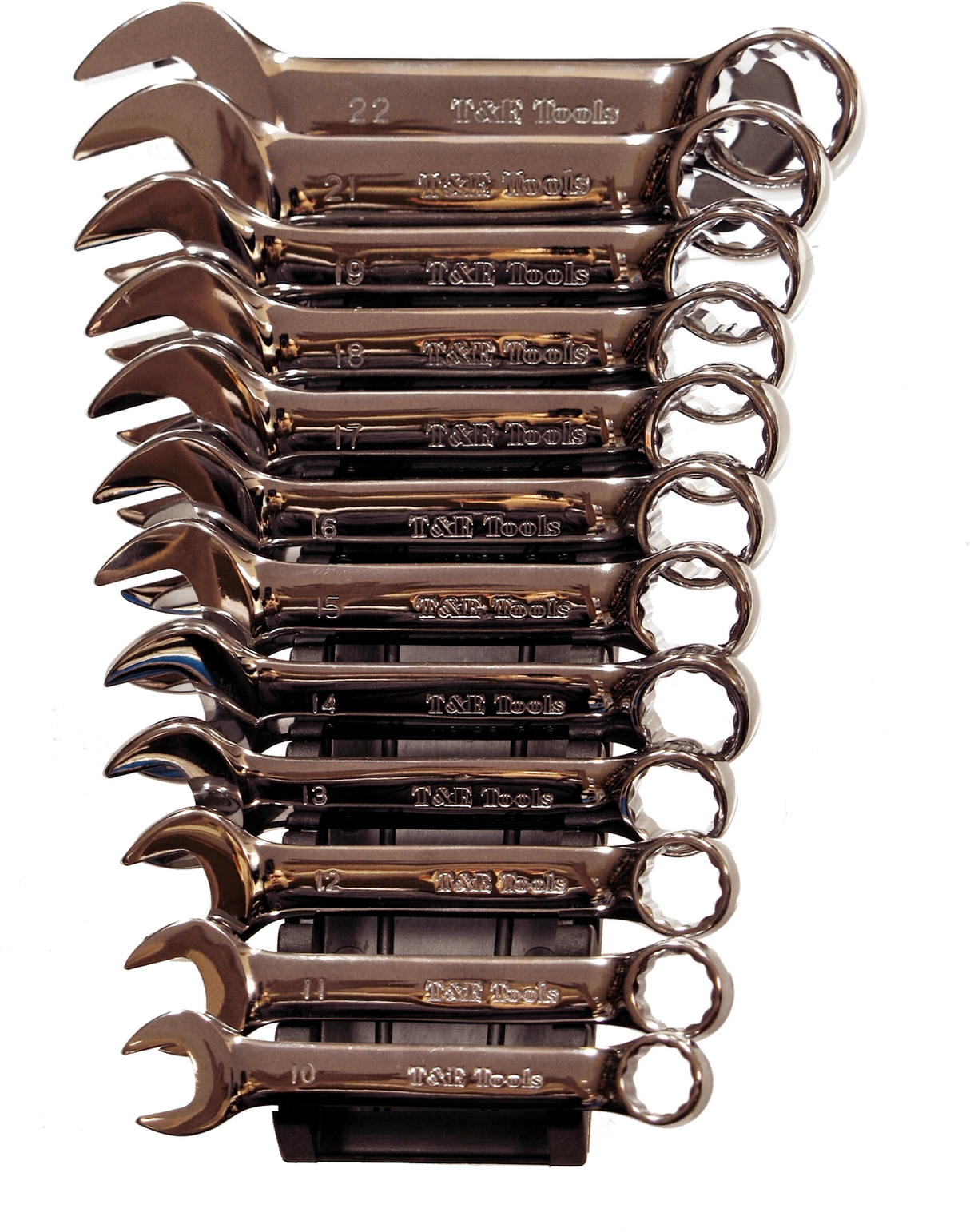 12 Piece Metric Stubby Combination Wrench Set T&E Tools 13110S