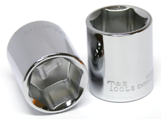 3/4" x 3/8" Drive Standard SAE Socket (6 Point) T&E Tools 13224