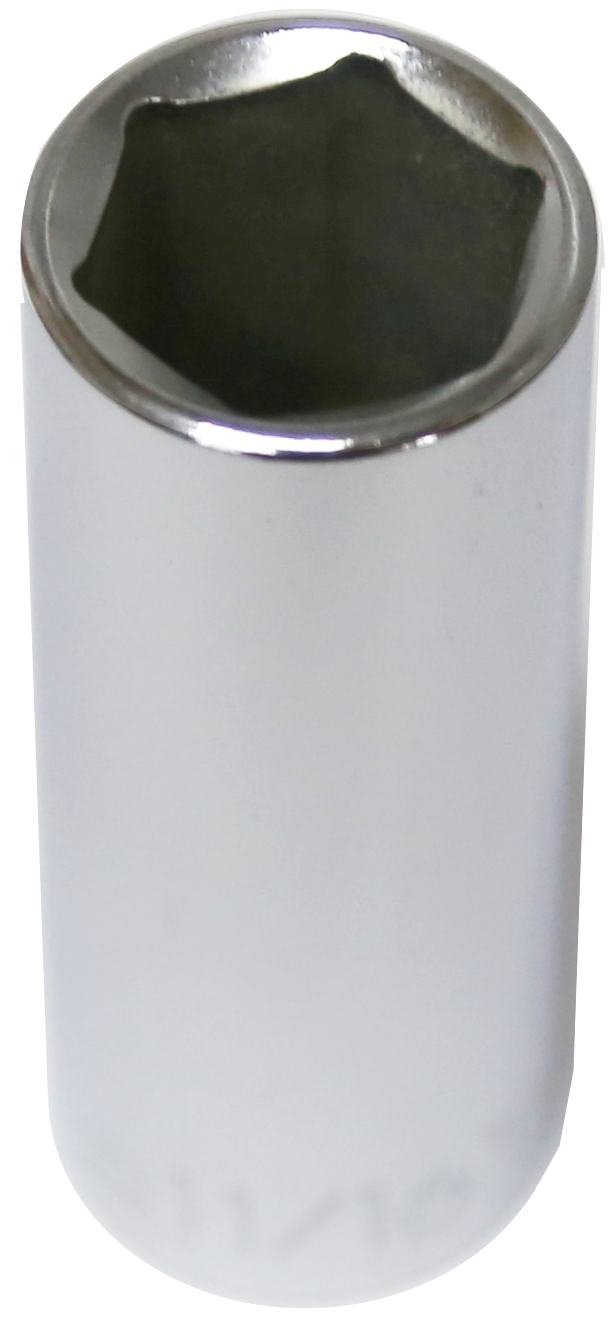 11/16" x 3/8" Drive Deep SAE Socket (6 Point) T&E Tools 13422