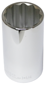 1.1/4" x 1/2" Drive Deep Socket (12 Point) T&E Tools 14540