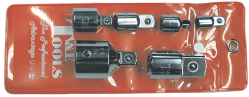 6 Piece Chrome Adaptor Set T&E Tools 22345