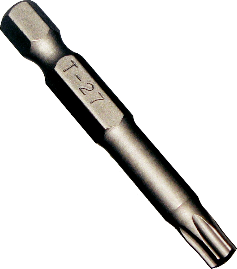 T27 Torx x 1/4"Hex Bit 50mm Long T&E Tools 30466