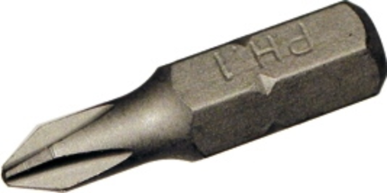 1/4" Hex Bit (#1 Phillips) T&E Tools 30501
