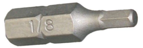 1/8" x 1/4" Hex In-Hex Insert Bit T&E Tools 30604
