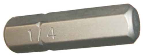 1/4" x 1/4" Hex In-Hex Insert Bit T&E Tools 30608