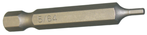5/64" x 1/4" Hex In-Hex Power Bit T&E Tools 30612