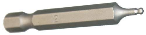 2mm x 1/4" Hex Ball-End In-Hex Insert Bit T&E Tools 30821