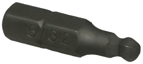 5/32" x 1/4" Hex Ball-End In-Hex Insert Bit T&E Tools 30915