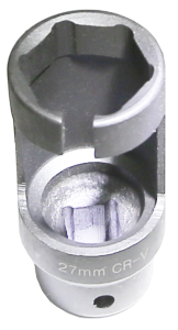 27mm 6Pt. Open Split Sensor/ Injector Socket 80mm long T&E Tools 4039