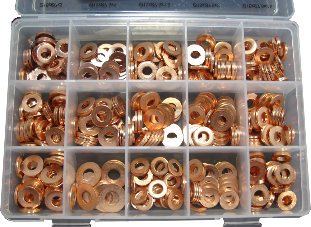 450 Piece Copper Injection Sealing Rings T&E Tools 4050