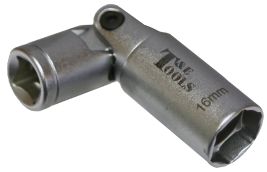 16mm 3/8"Drive Glow Plug Universal Socket T&E Tools 4133-6