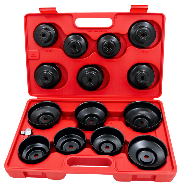 15 Piece Cup Style Oil Filter Wrench Set T&E Tools 4295