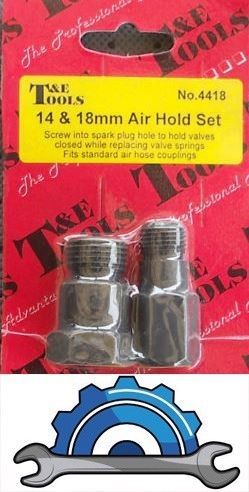 Air Hold Fitting Set (14 & 18mm) T&E Tools 4418