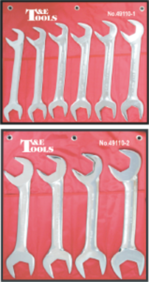 10 Piece SAE Angle Wrench Set T&E Tools 49110