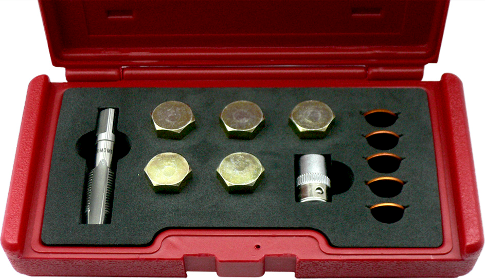Oil Drain Plug Repair Kit (14mm-15mm) T&E Tools 4912