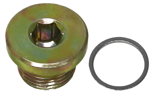 M17x1.5mm Drain Plug, with 8mm Hex Head & Gasket (5pack) T&E Tools 4917-7