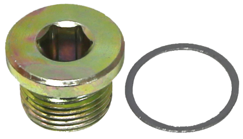M20x1.5mm Drain Plug, with 10mm Hex Head & Gasket (5pack) T&E Tools 4917-8