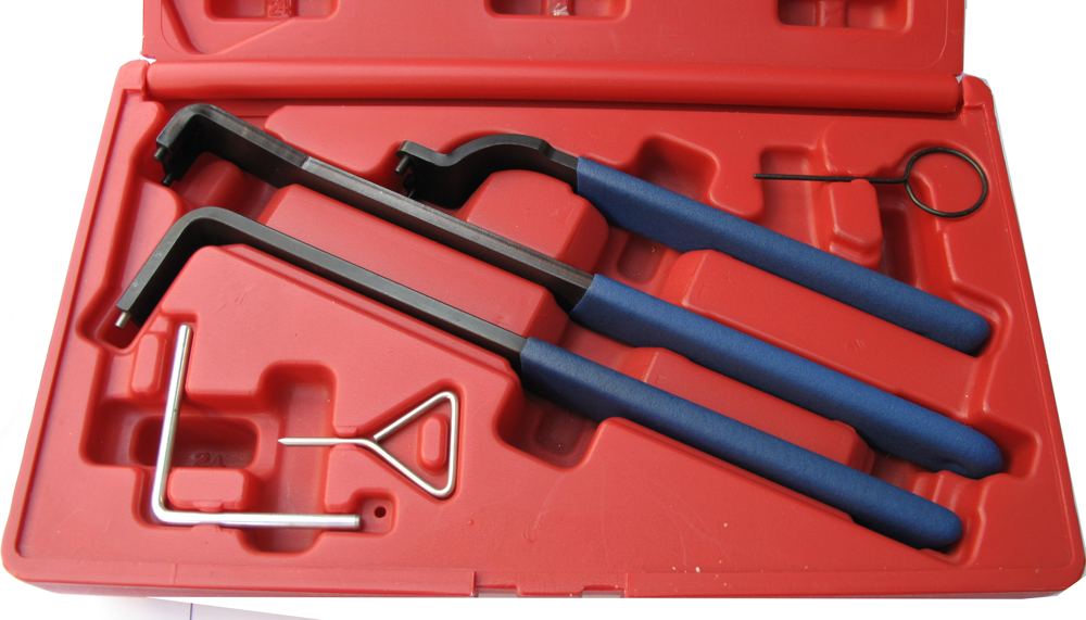 6 Piece Tensioner Wrench & Locking Pin Set T&E Tools 4961