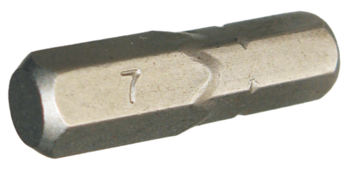 7mm x 1/4" Hex In-Hex Insert Bit T&E Tools 50607