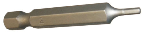 2mm x 1/4" Hex In-Hex Power Bit T&E Tools 50611