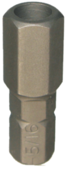 5/16" x 1/4" Hex Tamper In-Hex Insert Bit T&E Tools 50731