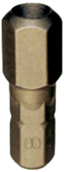 8mm x 1/4" Hex Tamper In-Hex Insert Bit T&E Tools 50758