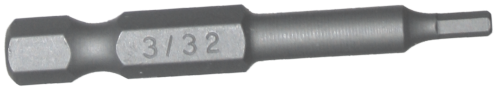 3/32" x 1/4" Hex Tamper In-Hex Power Bit T&E Tools 50761