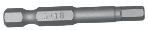 3/16" x 1/4" Hex Tamper In-Hex Power Bit T&E Tools 50766