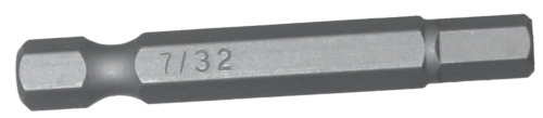 7/32" x 1/4" Hex Tamper In-Hex Power Bit T&E Tools 50767