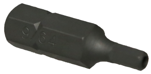 9/64" x 5/16" Hex Tamper In-Hex Insert Bit T&E Tools 50780