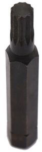 12mm Triple Square (Multi-Spline) Insert Bit 7/16" Hex T&E Tools 5099