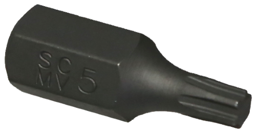 10mm Hex Ribe Insert Bit (5mm) T&E Tools 51805