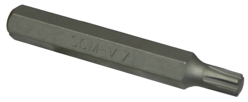 7mm Ribe x 10mm Hex Ribe Insert Bit T&E Tools 51907